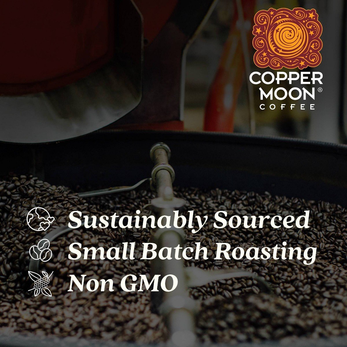 Copper Moon Stargazer Blend Medium Roast Ground Coffee - 12oz: Arabica Beans, Chocolate & Caramel Flavors - Image 5