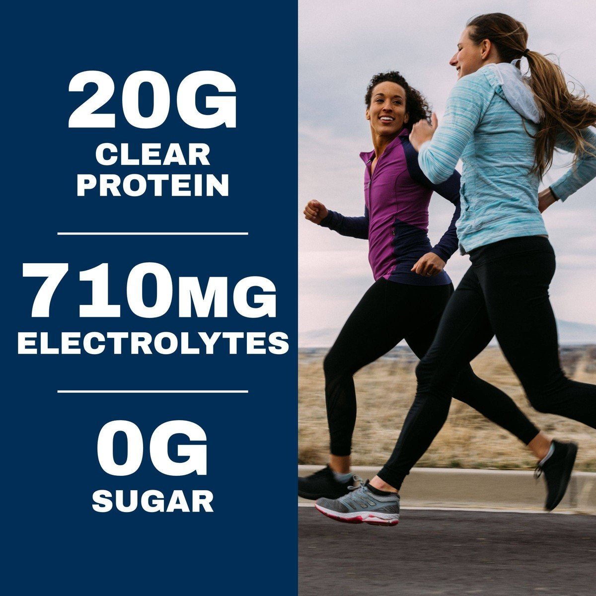 P2X Advanced Hydration 20g Clear Protein Drink With 710mg of Electrolytes - Strawberry Watermelon - 4pk/67.6oz - Image 6