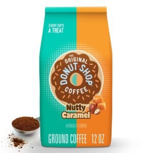 The Original Donut Shop Nutty Caramel Ground Coffee - 12oz: Medium Roast, Arabica Beans