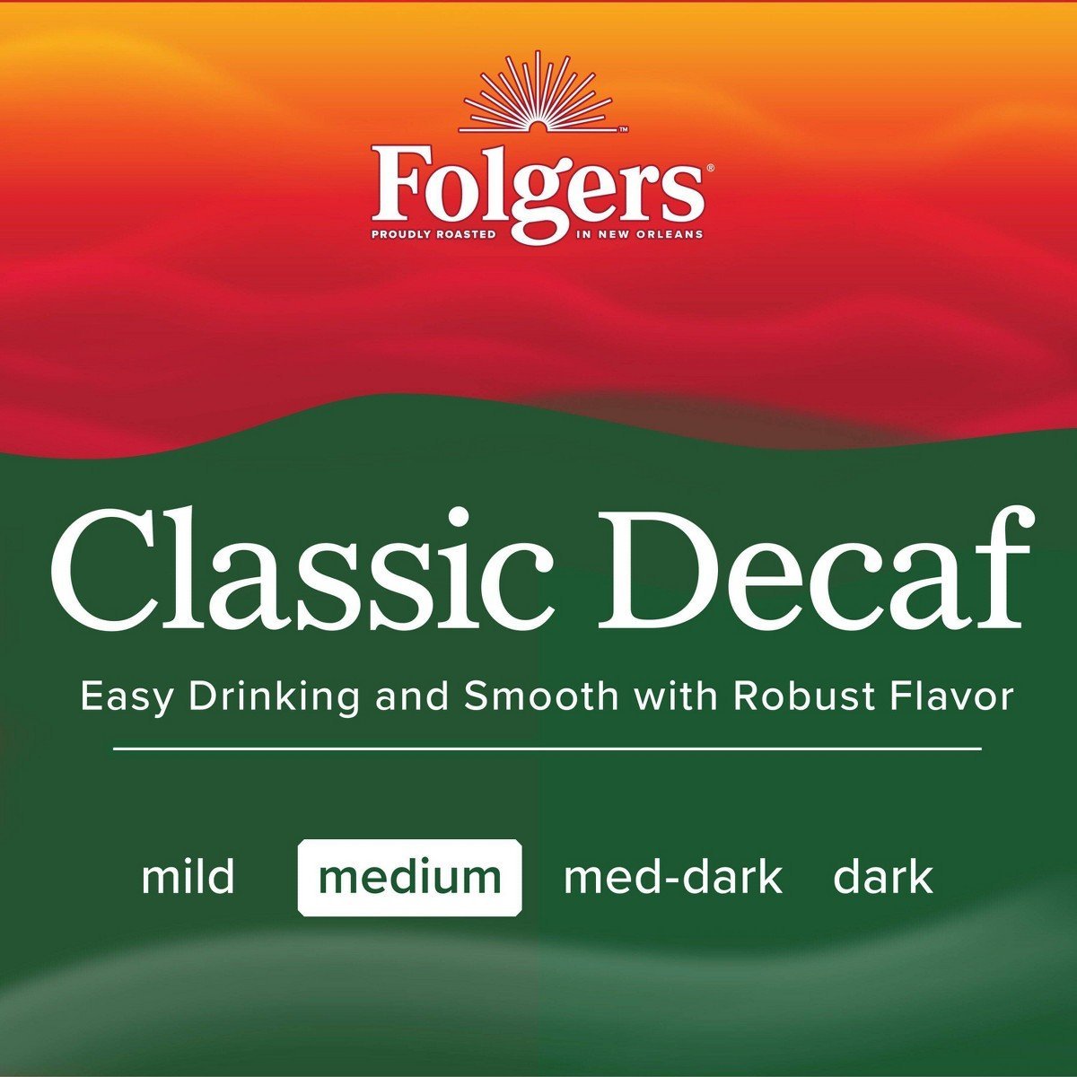 Folgers Classic Medium Roast Ground Coffee - Decaf - 19.2oz - Image 4