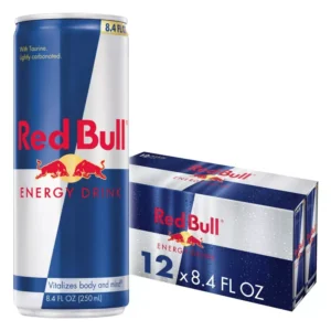 Red Bull Energy Drink - 12pk/8.4 fl oz Cans: Low Fat, No Artificial Flavors, Caffeinated