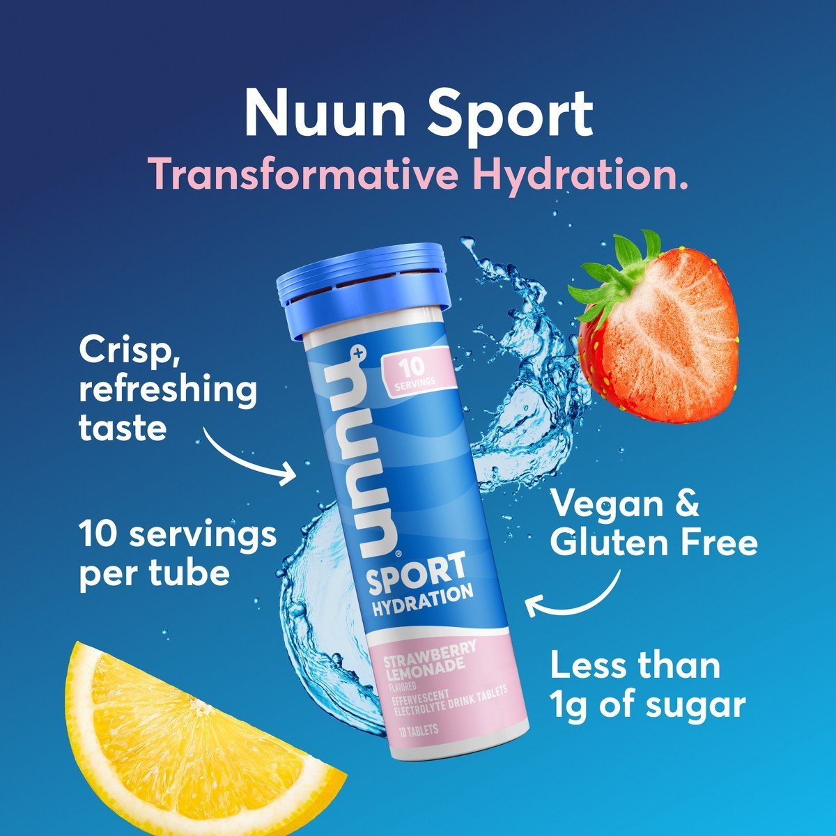 nuun Hydration Sport Drink Dissolving Vegan Tablets - Variety Pack - 5.8oz/30ct - Image 3