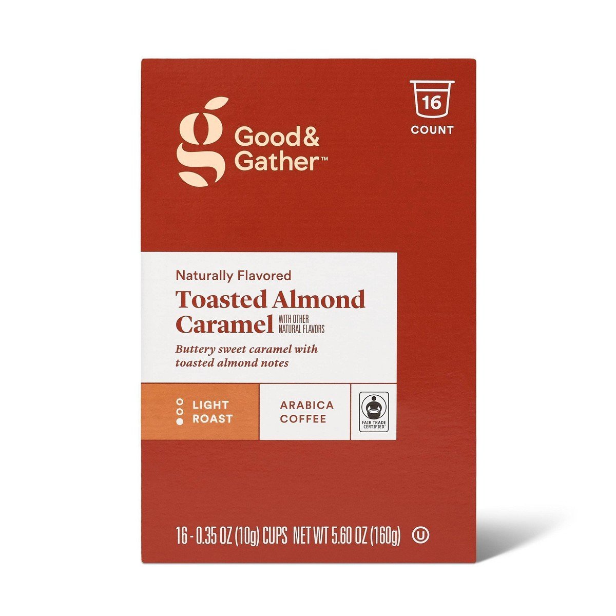 Naturally Flavored Toasted Almond Caramel Light Roast Coffee - 16ct Single Serve Pods - Good & Gatherâ„¢ - Image 4
