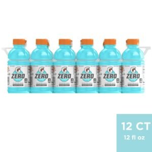 Gatorade G Zero Glacier Freeze Sports Drink - 12pk/12 fl oz Bottles: Sugar-Free, Non-Caffeinated