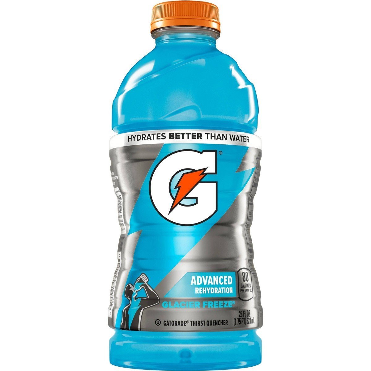 Gatorade Glacier Freeze Sports Drink - 28 fl oz Bottle: Non-Caffeinated
