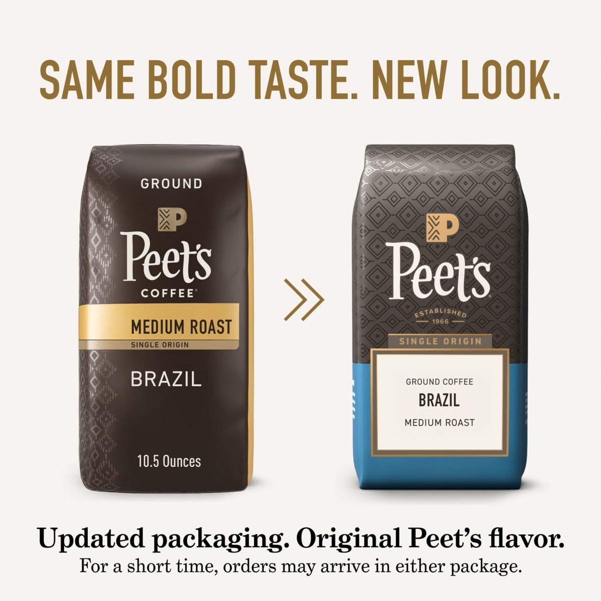 Peet's Brazil Single Origin Medium Roast Ground Coffee 10.5oz: Arabica Beans, Caramel, Hazelnut - Image 4
