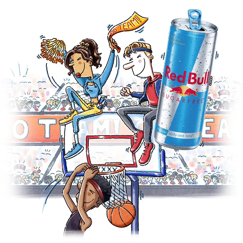 Red Bull Sugarfree Energy Drink - 12pk/8.4 fl oz Cans: Caffeinated, Diet, Flavored - Image 3
