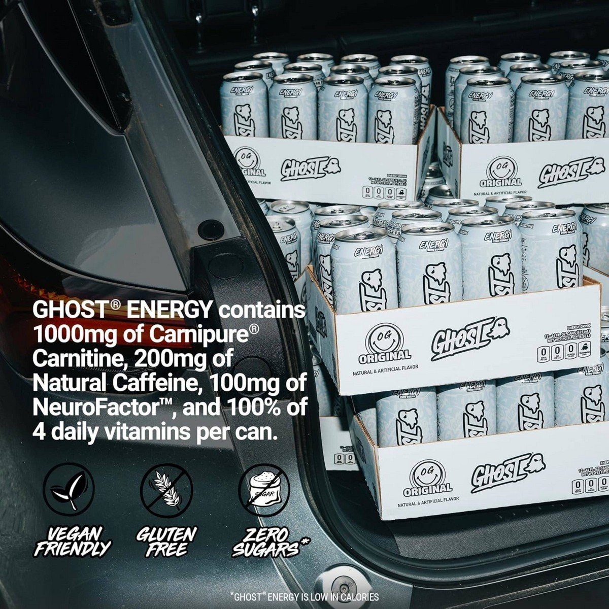 Ghost Energy Drink Original Single - 16 fl oz: Sugar-Free, Gluten-Free, Vegan - Image 5