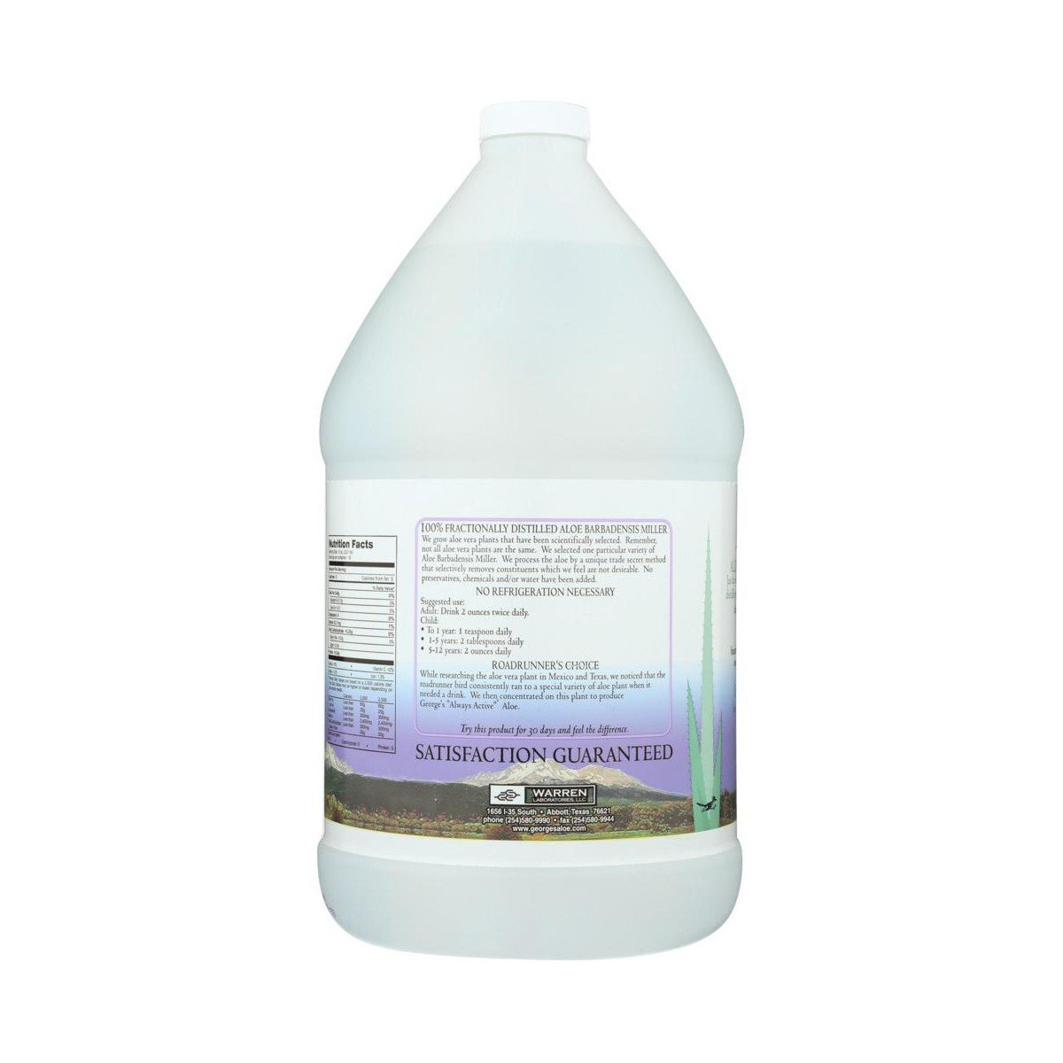 George's 100% Aloe Vera Juice - 128 fz - Image 2