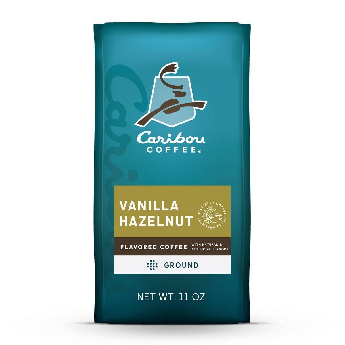 Caribou Vanilla Hazelnut Dreamstate Medium Roast Ground Coffee - 11oz: Rainforest Alliance Certified, Arabica Beans