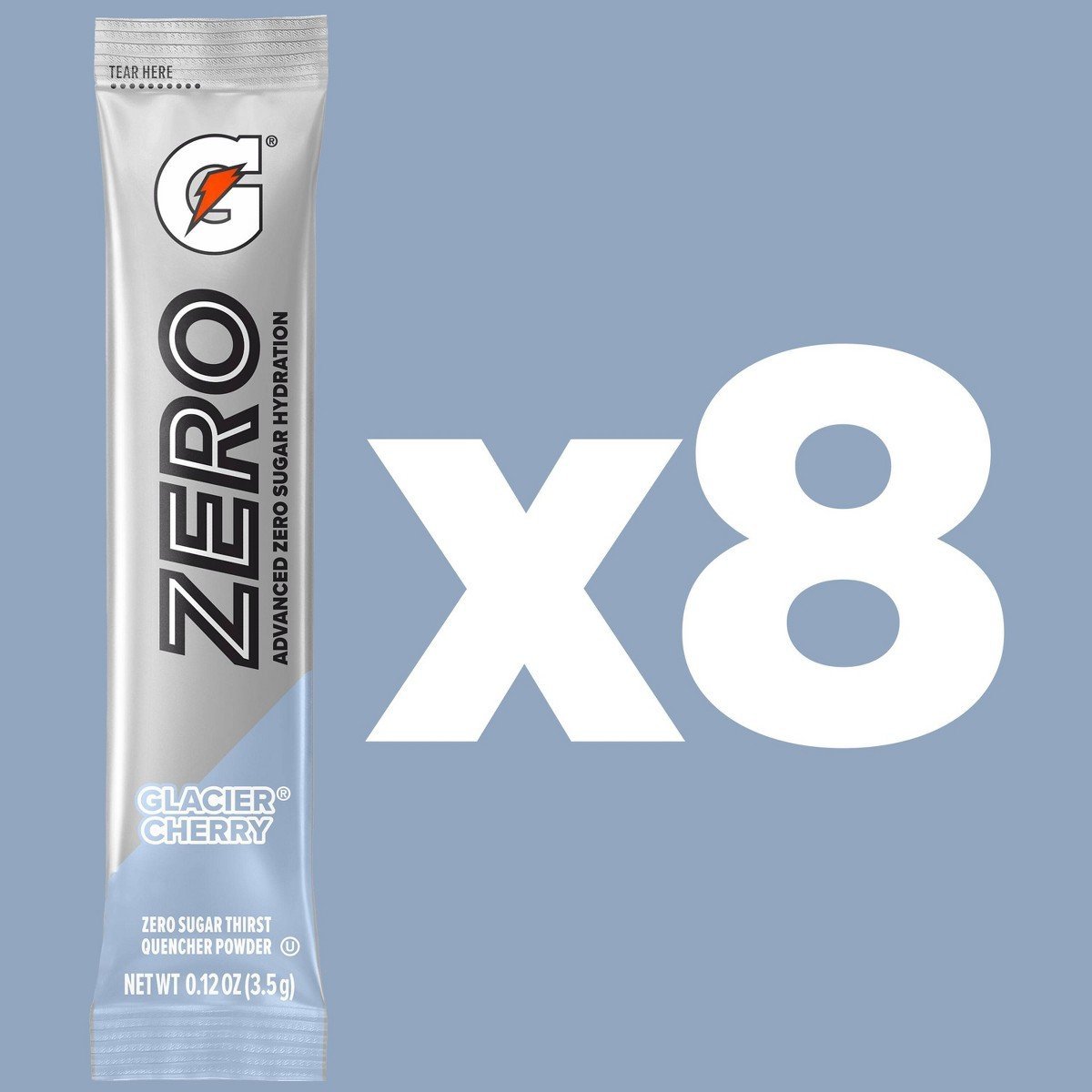 Gatorade G-Zero Powder Sticks - Glacier Cherry - 8ct - Image 3