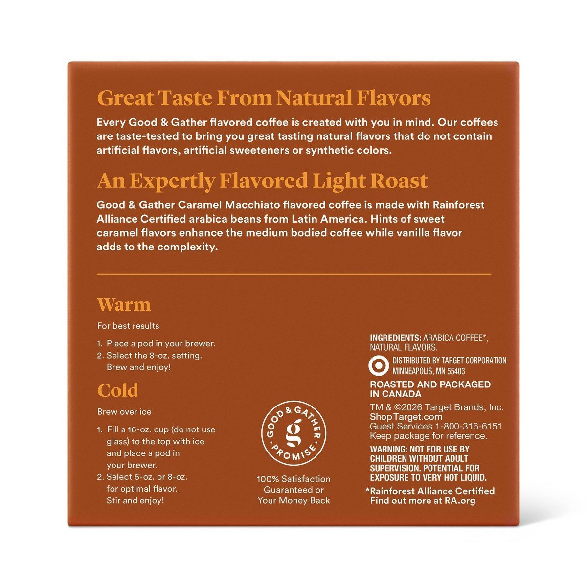 Naturally Flavored Caramel Macchiato Light Roast Coffee - 16ct Single Serve Pods - Good & Gatherâ„¢ - Image 2