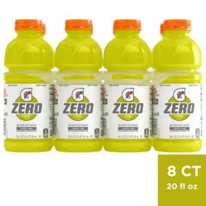 Gatorade G Zero Lemon Lime Sports Drink - 8pk/20 fl oz Bottles: Low Calorie, Non-Caffeinated
