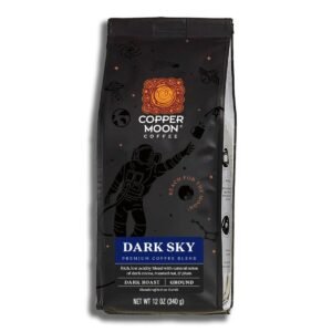 Copper Moon Dark Sky Blend Dark Roast Ground Coffee - 12oz: Arabica Beans