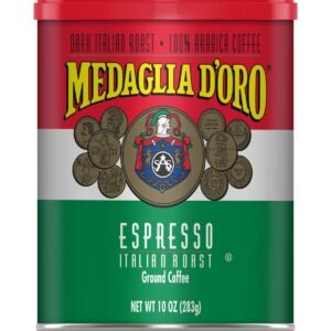 Medaglia d'Oro Espresso Italian Roast Ground Coffee - 10oz: Dark Roast