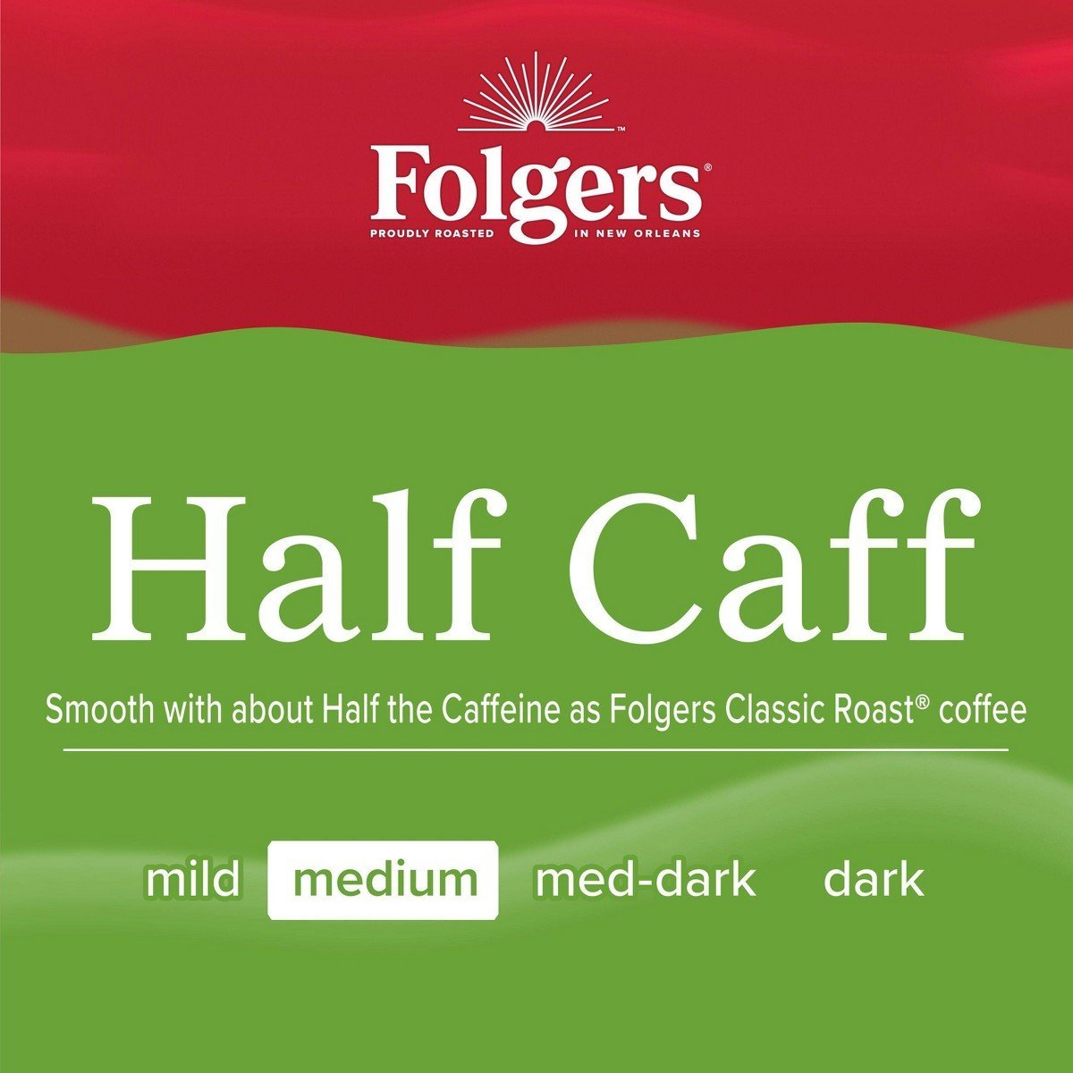 Folgers Half Caff Medium Roast Ground Coffee - 22.6oz - Image 5