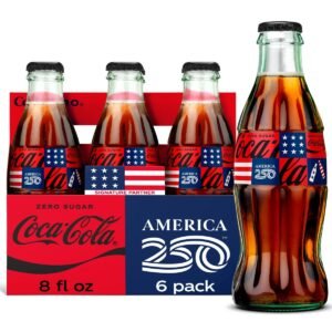 Coca-Cola Zero Sugar - 6pk/8 fl oz Glass Bottles: Sugar-Free, Chlorine-Free