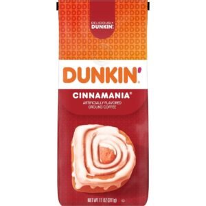 Dunkin’ Cinnamania Flavored Ground Coffee - 11oz: Arabica Beans, Medium Roast