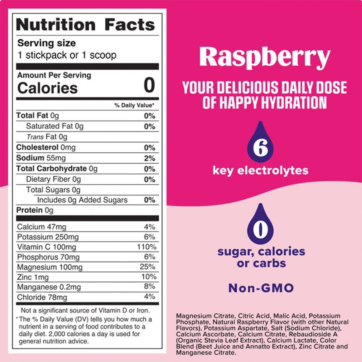 Ultima Replenisher Daily Hydration Electrolyte Stick Packs - Raspberry - 1.6oz/14ct - Image 4