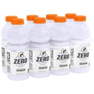 Gatorade G Zero Glacier Cherry Sports Drink - 8pk/20 fl oz Bottles: Non-Caffeinated, Low Calorie