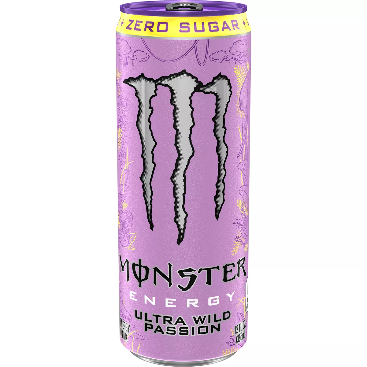 Monster Energy Ultra Wild Passion Zero Sugar Energy Drink - 12 fl oz Can