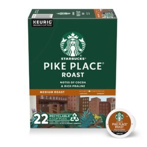 Starbucks K-Cup Pikes Place Medium Roast Keurig Coffee Pods - 22ct