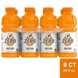 Gatorade G Zero Orange Sports Drink - 8pk/20 fl oz Bottles: Non-Caffeinated, Low Calorie
