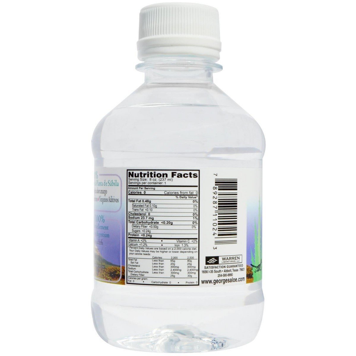 George's 100% Aloe Vera Juice - 8 fz - Image 2