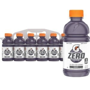Gatorade G Zero Grape Sports Drink - 12pk/12 fl oz Bottles: Sugar-Free, Non-Caffeinated