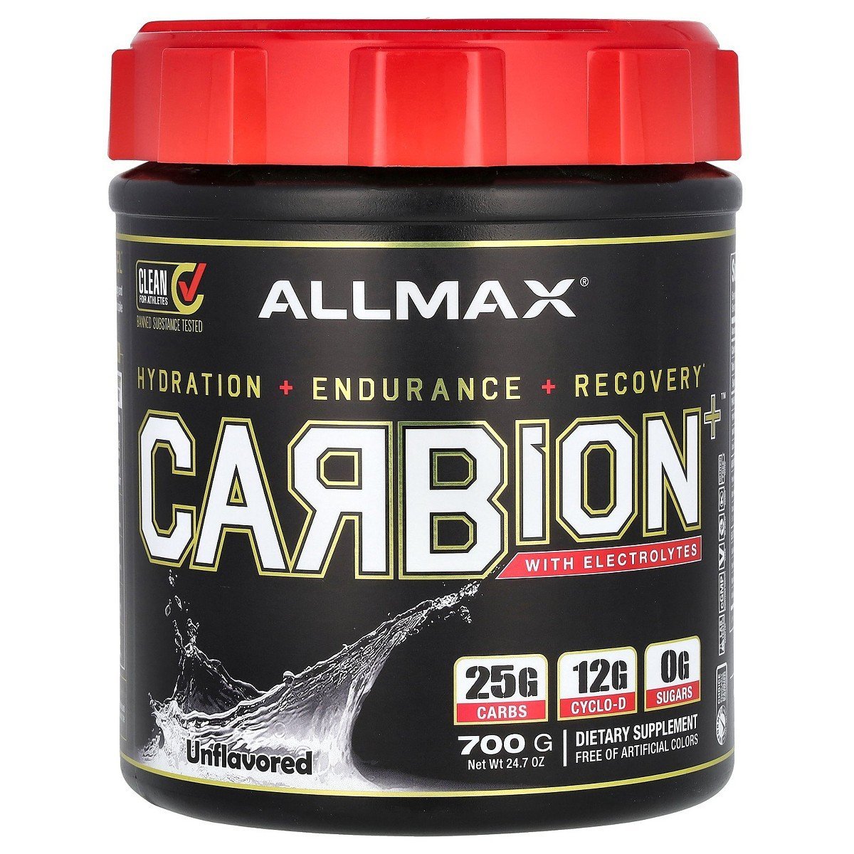 ALLMAX CARBION+™ With Electrolytes, Unflavored, 24.7 oz (700 g)