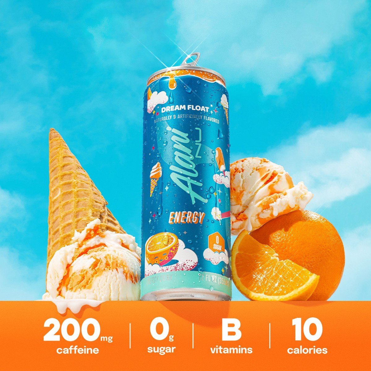 Alani Dream Float Energy Drink - 12 fl oz: Caffeinated - Image 4