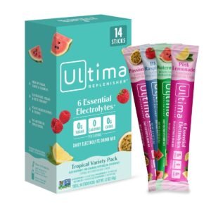 Ultima Replenisher Daily Hydration Electrolyte Stick Packs - Tropical Variety Pack - 1.7oz/14ct