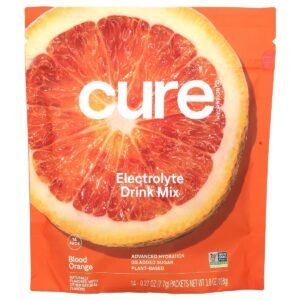 Cure Hydration Electrolyte Drink Mix, Blood Orange, 14 Packets, 0.27 oz (7.7 g) Each
