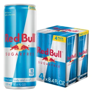 Red Bull Sugarfree Energy Drink, Caffeinated - 4pk/8.4 fl oz Cans