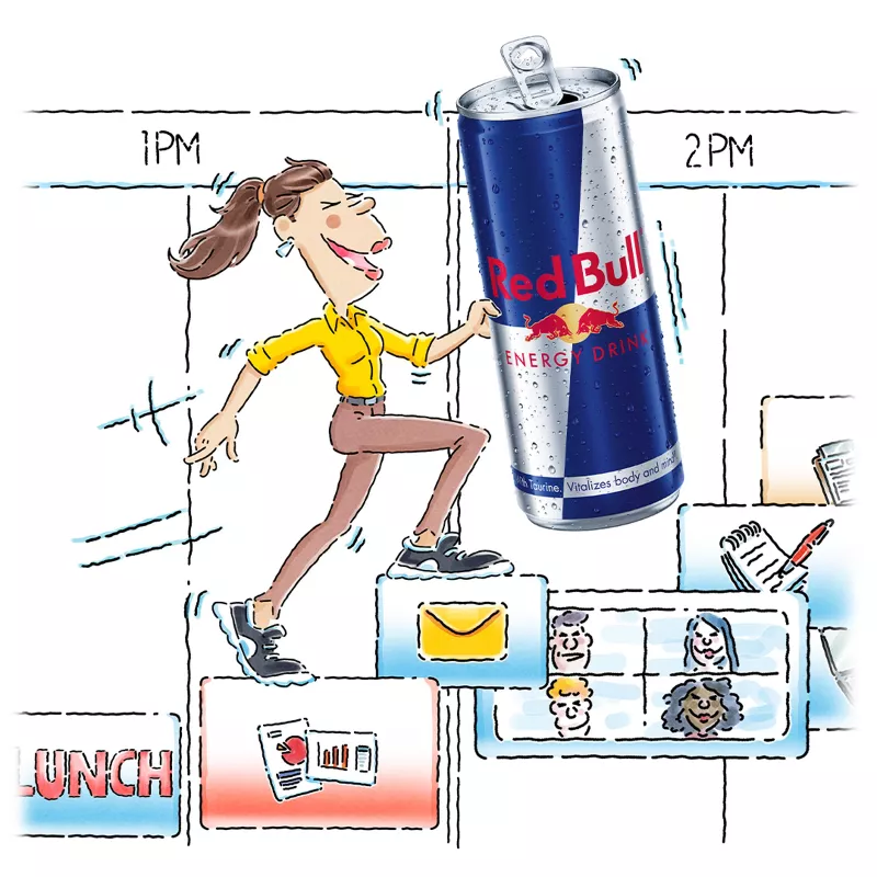 Red Bull Energy Drink - 12 fl oz: Caffeinated, Low Fat - Image 2