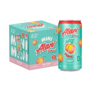 Alani Juicy Peach Energy Drink - 4pk/8.4 fl oz Cans: Caffeinated