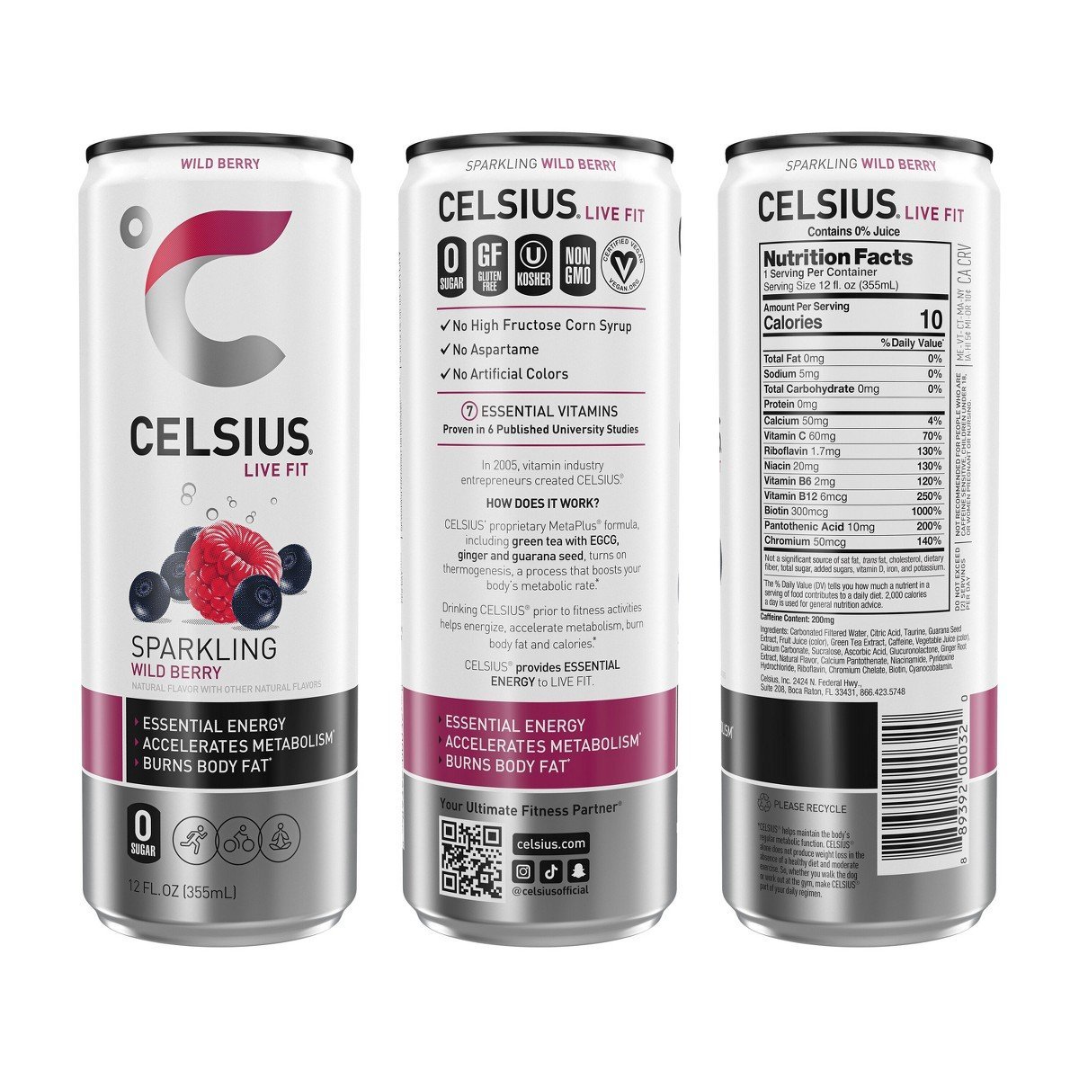 Celsius Variety Pack Energy Drink - 12pk/12 fl oz Cans - Image 5