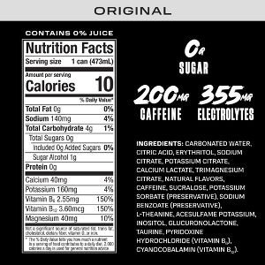 Prime Original Energy Drink - 16 fl oz: Caffeinated - Image 2