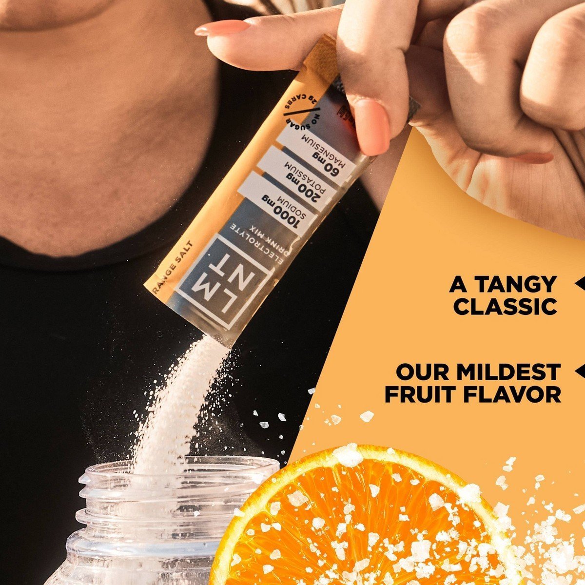LMNT Zero-Sugar Electrolytes Drink - Orange Salt - 2.1oz/10ct: Non-Caffeinated, Powdered Drink Mixes, 10 Pack - Image 5
