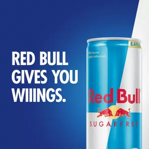 Red Bull Sugarfree Energy Drink - 12pk/8.4 fl oz Cans: Caffeinated, Diet, Flavored - Image 4