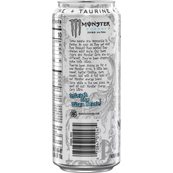Monster Energy, Zero Ultra- 16 fl oz Can - Image 2