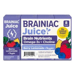 Brainiac Kids Berry Lemonade Juice Drink 8 pk/6.75 fl oz Boxes