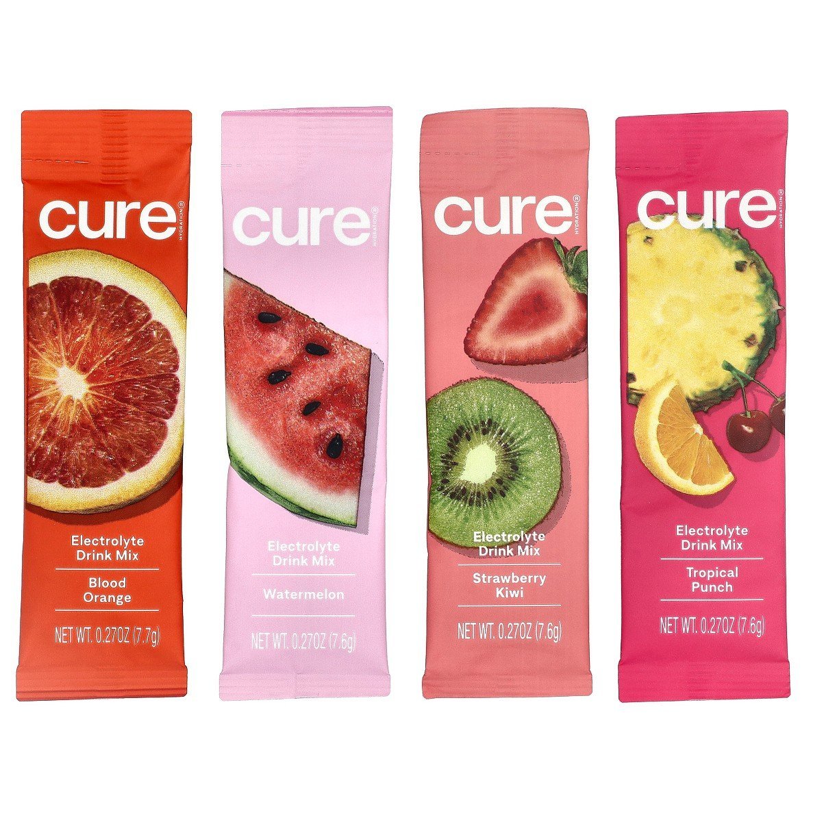Cure Hydration Electrolyte Drink Mix, Tropical Variety Pack, 28 Packets, 7.5 oz (213 g) - Image 3