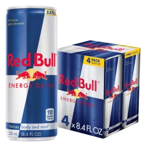 Red Bull Energy Drink - 4pk/8.4 fl oz Cans: Caffeinated, Low Fat, No Artificial Flavors