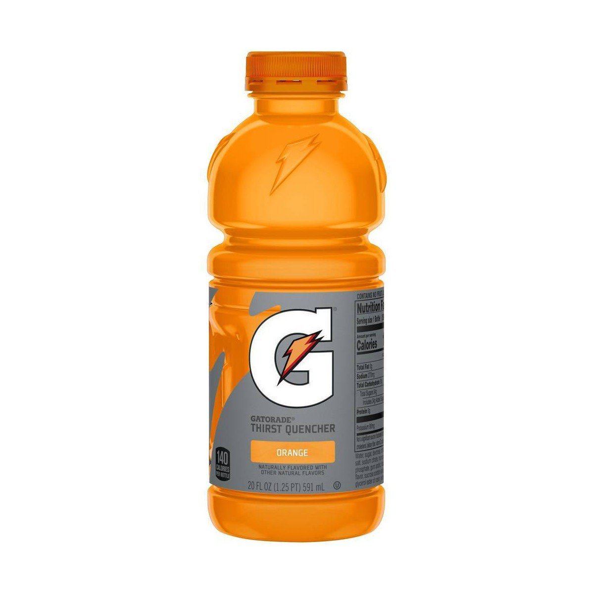 Gatorade Orange Sports Drink - 8pk/20 fl oz Bottles: Non-Caffeinated - Image 3