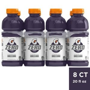 Gatorade G Zero Grape Sports Drink - 8pk/20 fl oz Bottles: Low Calorie, Non-Caffeinated