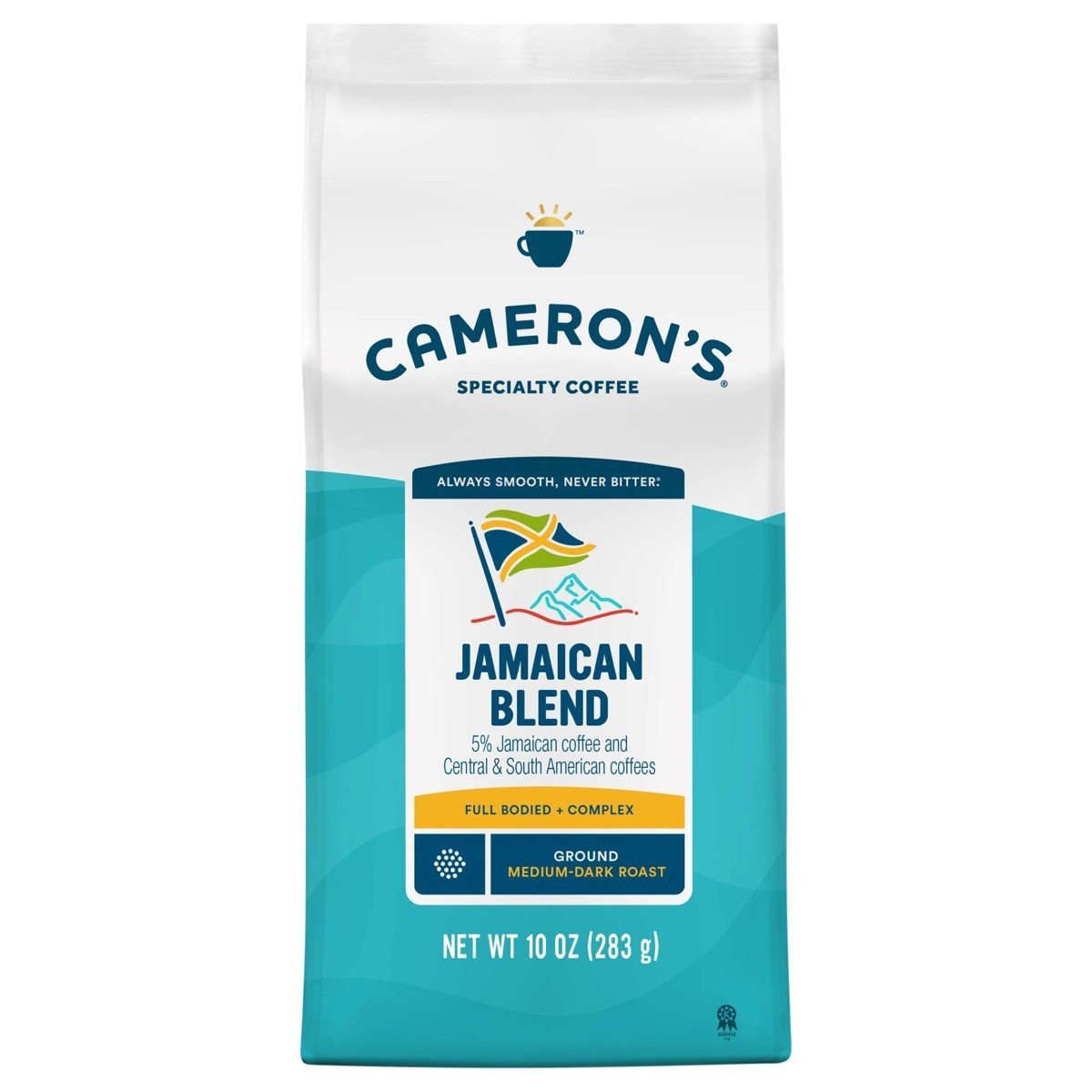 Cameron's Jamaican Blend Dark Roast Ground Coffee - 10oz: Gluten-Free, Vegan
