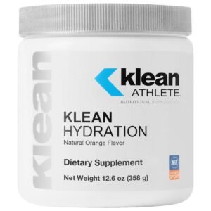 Klean Athlete Klean Hydration Electrolyte Replacement Formula to Hydrate & Rehydrate During Physical Activity, 12.6 oz, Natural Orange
