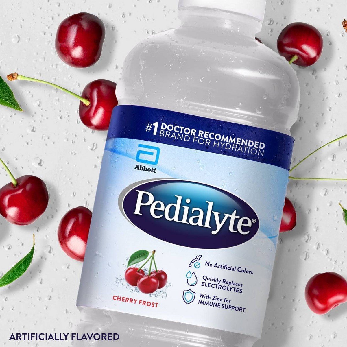 Pedialyte Electrolyte Solution Hydration Drink - Cherry Frost - 33.8 fl oz: Kosher, Halal, Ready to Drink - Image 4