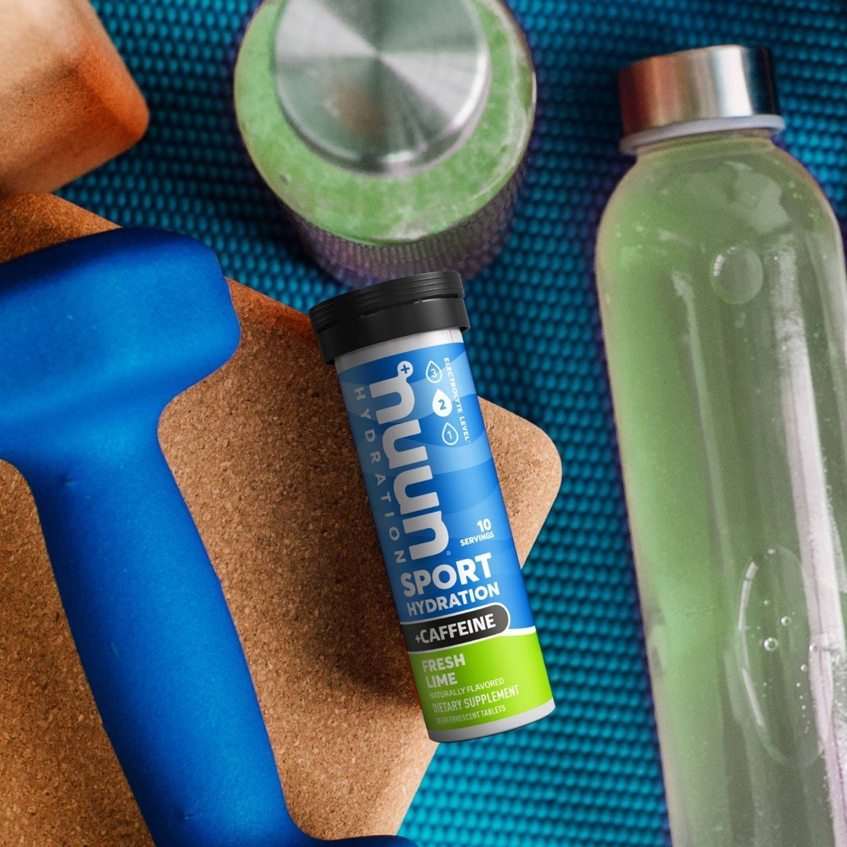 nuun Hydration Sport + Caffeine Drink Vegan Powder - Fresh Lime - 10ct: Electrolyte Tablets - Image 4
